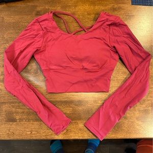 Astoria long sleeve crop top